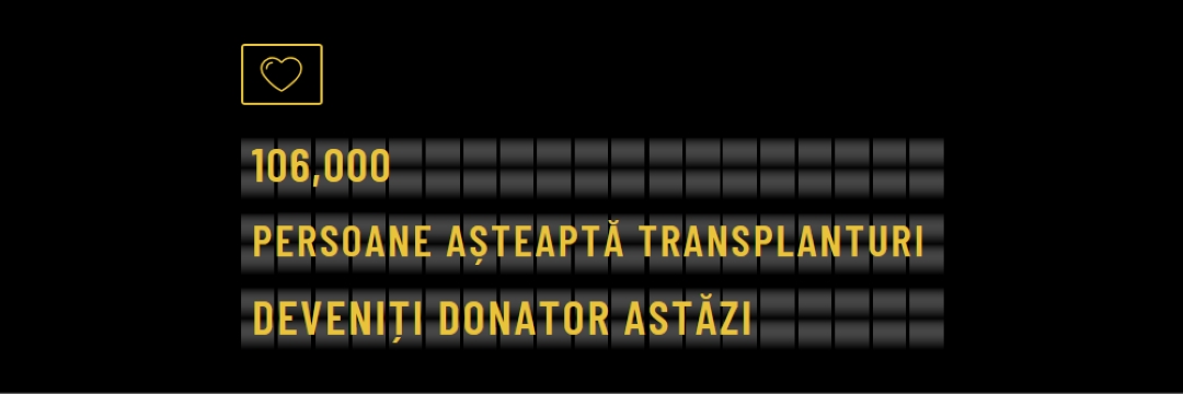 Deveniți donator de organe astăzi black modern-bold
