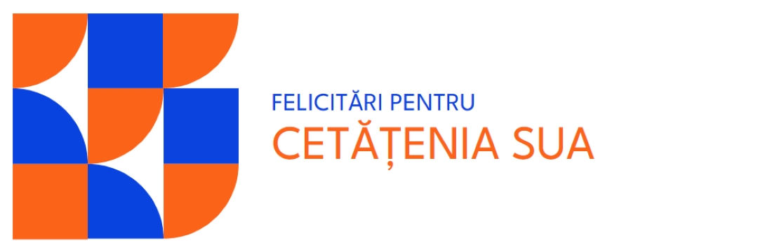 Felicitări pentru cetățenie red modern-geometric-&-linear