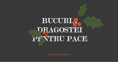 Pace, dragoste, bucurie gray modern-simple