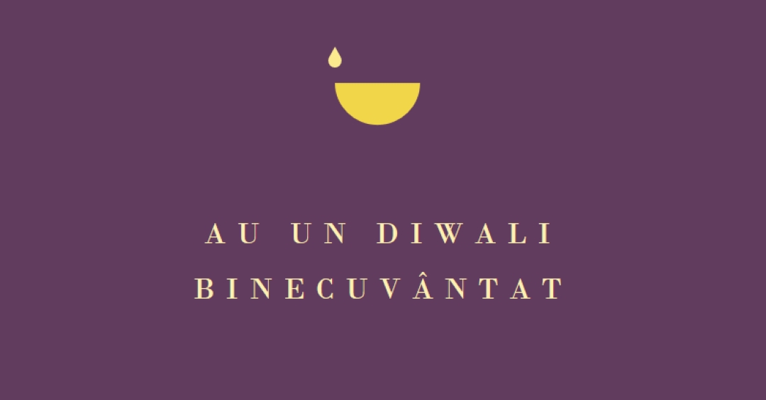 Binecuvântări Diwali purple modern-simple