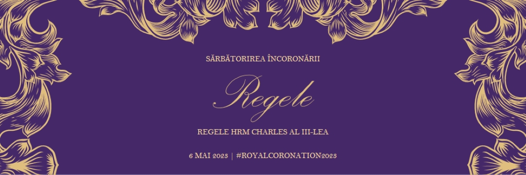 O încoronare potrivită pentru un rege purple modern-simple