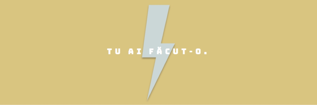 Aplauze cu tunete yellow modern-bold