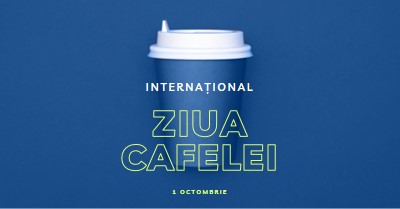 Cultura cafe-ului blue modern-bold