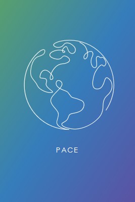 Deconectare de la pace blue whimsical-line