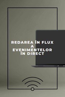 Redarea în flux a evenimentului în direct gray modern-bold