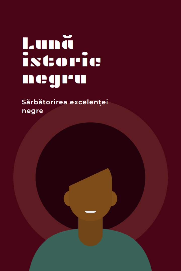 Sărbătoarea Lunii Istoriei Negre red modern-color-block