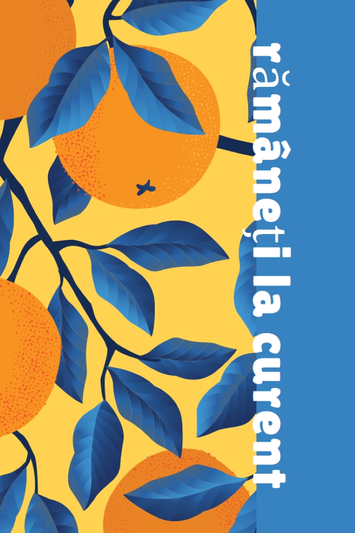 Rămâneți la curent blue organic-simple