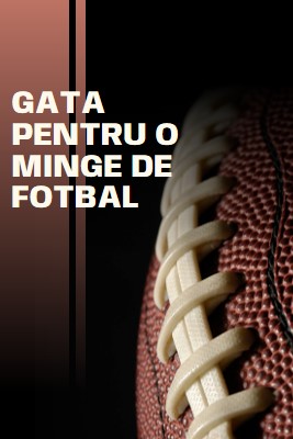 Gata pentru o minge de fotbal brown modern-simple