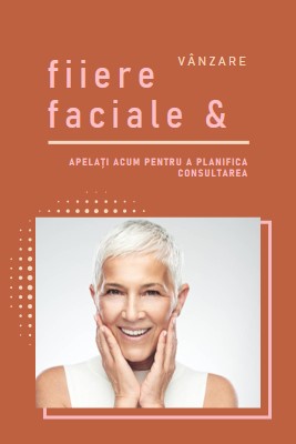 Facials and fillers sale orange modern-geometric-&-linear