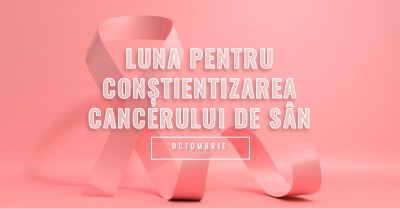 Conștientizarea cancerului de sân pink modern-bold