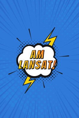 Am lansat! blue modern-bold