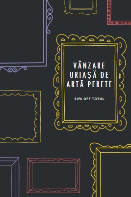 Vânzare uriașă de artă perete black whimsical-line