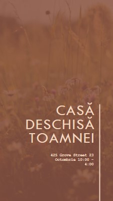 Casă deschisă toamnei brown modern-simple