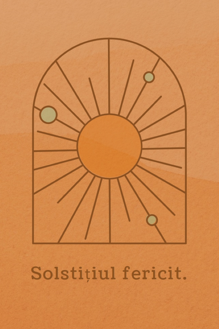 Bun pentru solstițiu orange organic-boho