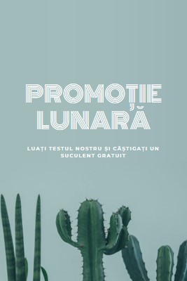 Test lunar cu promoție green modern-simple