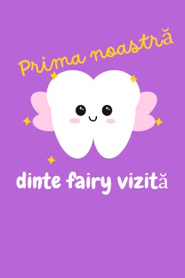 Prima vizită a zânei dinți purple whimsical-color-block