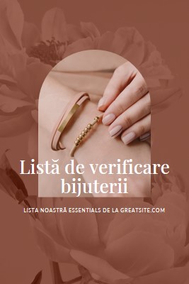 Listă de verificare bijuterii pink organic-boho