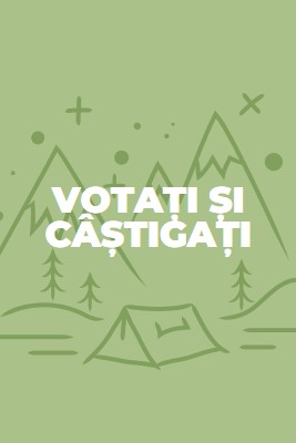 Votați și câștigați green whimsical-line