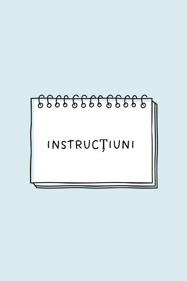 Instrucțiunile dvs. blue whimsical-line