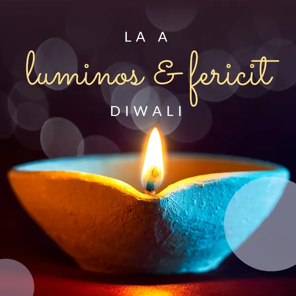 La o & strălucitoare Diwali fericit black modern-simple