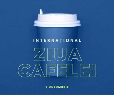 Cultura cafe-ului blue modern-bold