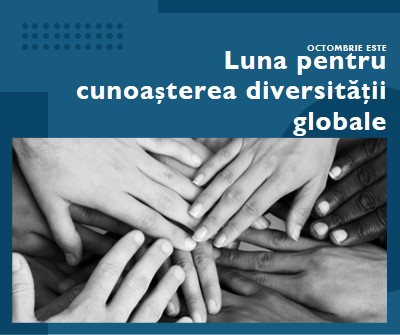 Luna pentru cunoașterea diversității globale blue modern-geometric-&-linear