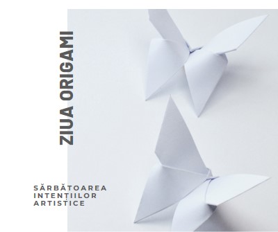 Ziua Origami white modern-simple