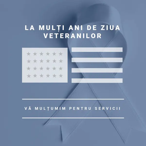 Onorarea veteranilor americani gray modern-simple