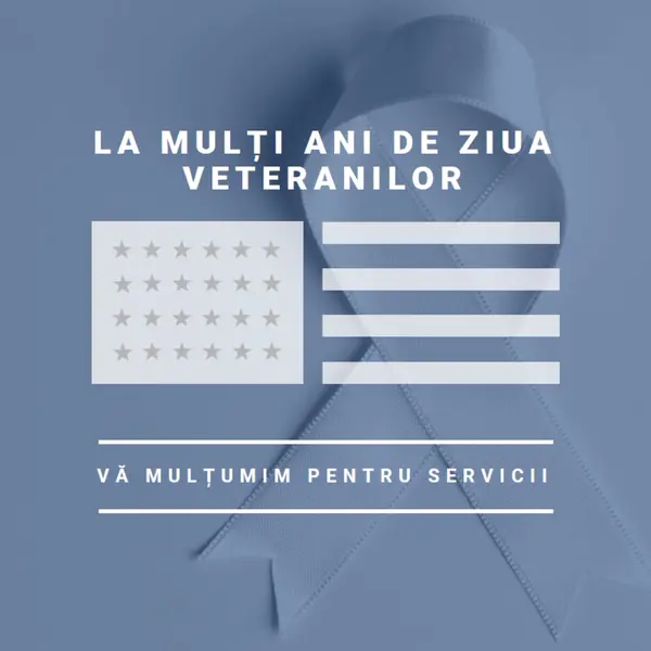 Onorarea veteranilor americani gray modern-simple