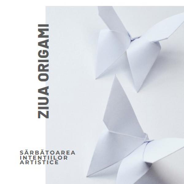 Ziua Origami white modern-simple