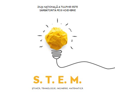 Știință, tehnologie, inginerie, matematică yellow modern-simple