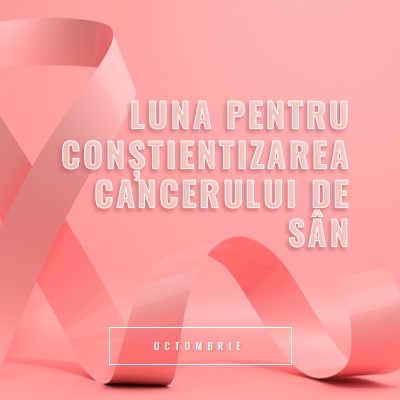 Conștientizarea cancerului de sân pink modern-bold