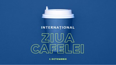 Cultura cafe-ului blue modern-bold