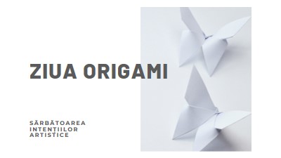 Ziua Origami white modern-simple