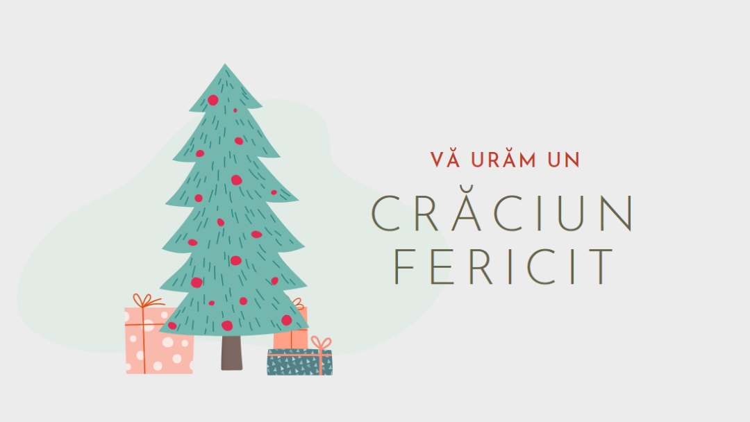 Vă urăm Un Crăciun fericit pink whimsical-color-block