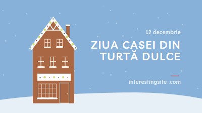 Ziua Casei din turtă dulce blue whimsical-color-block