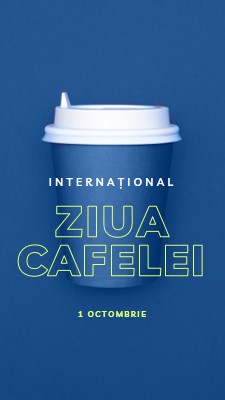 Cultura cafe-ului blue modern-bold