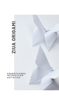 Ziua Origami white modern-simple