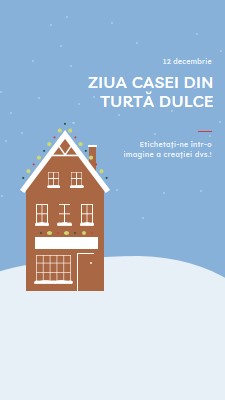 Ziua Casei din turtă dulce blue whimsical-color-block