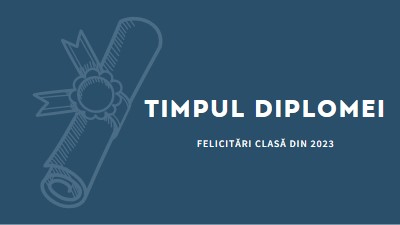 Diploma ta blue modern-simple