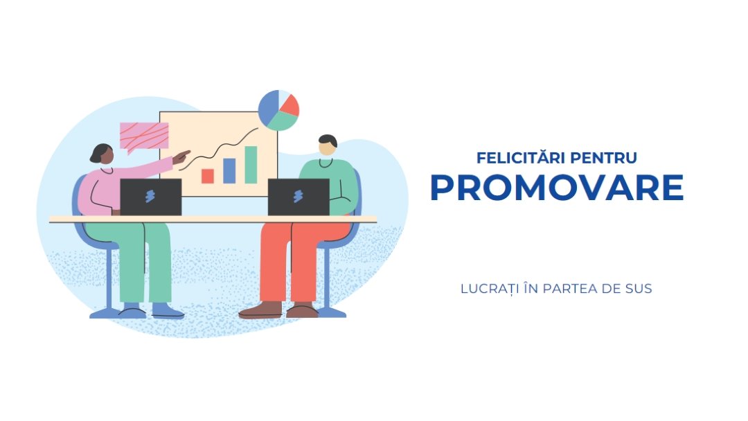 Felicitări pentru promovare white whimsical-line