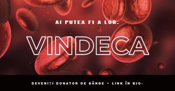 Deveniți donator de sânge red modern-simple