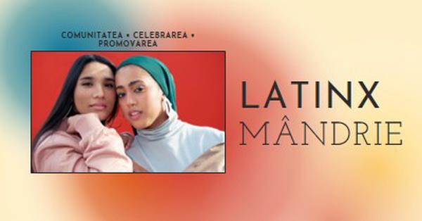 Sărbătorirea comunității latinx red modern-bold