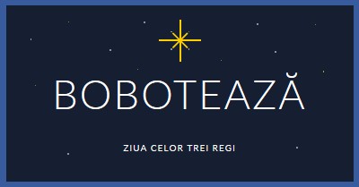 Observarea Boboteaza blue modern-simple