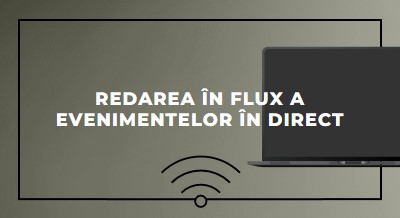 Redarea în flux a evenimentului în direct gray modern-bold