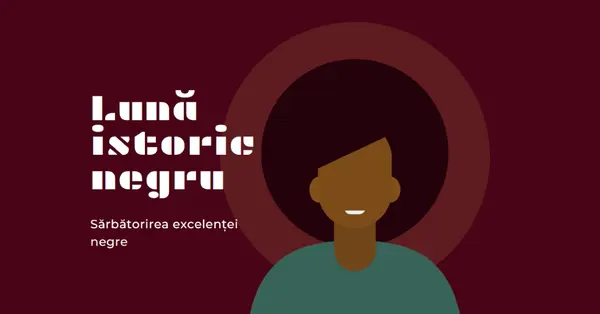 Sărbătoarea Lunii Istoriei Negre red modern-color-block