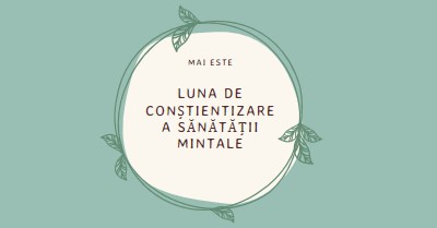 Onorați conștientizarea sănătății mintale green organic-simple