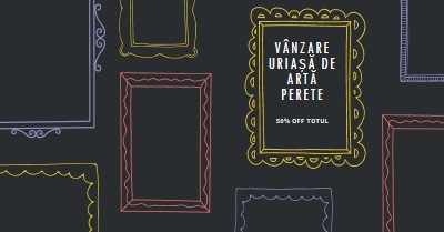 Vânzare uriașă de artă perete black whimsical-line