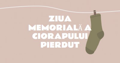 Ziua Memorială Sock Pierdut brown whimsical-color-block