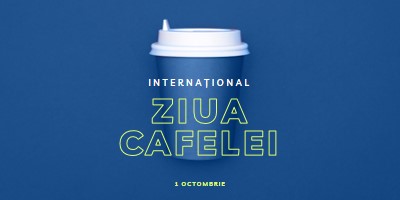 Cultura cafe-ului blue modern-bold